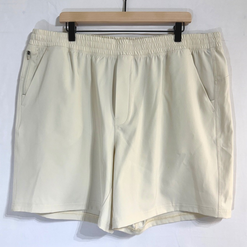 VRST Mens XXL 7 Inch All-In Short V2 Unlined Light Sand Relaxed Fit Stretch NEW
